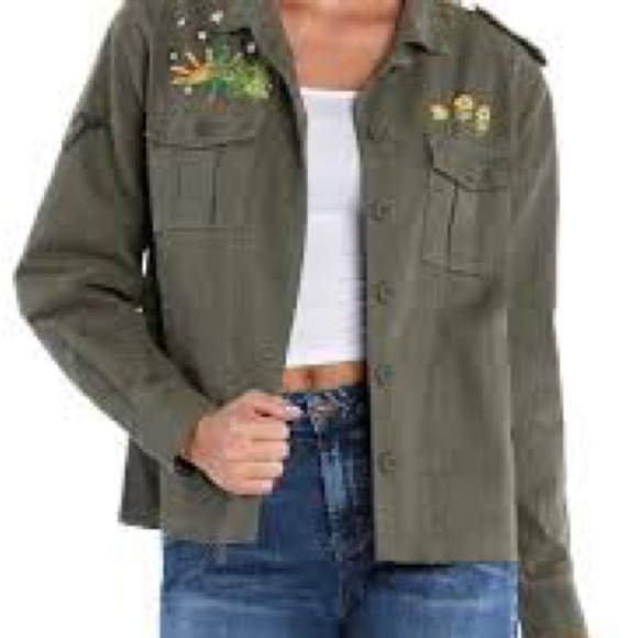 Mango jacket boho floral embroidery and detail oversized cropped like new - Picture 2 of 4